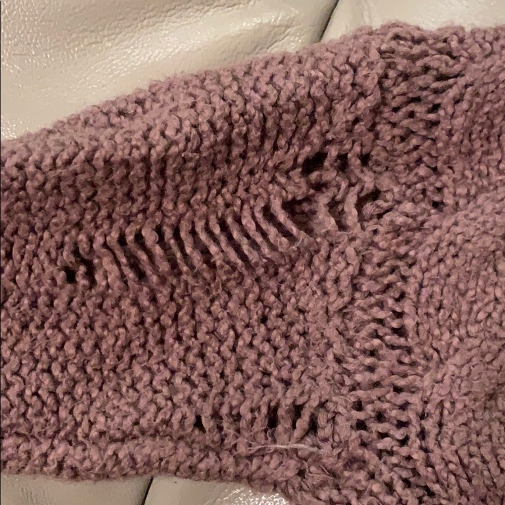 Free people Easy Cable V Neck Sweater in Mushroom - Picture 8 of 8